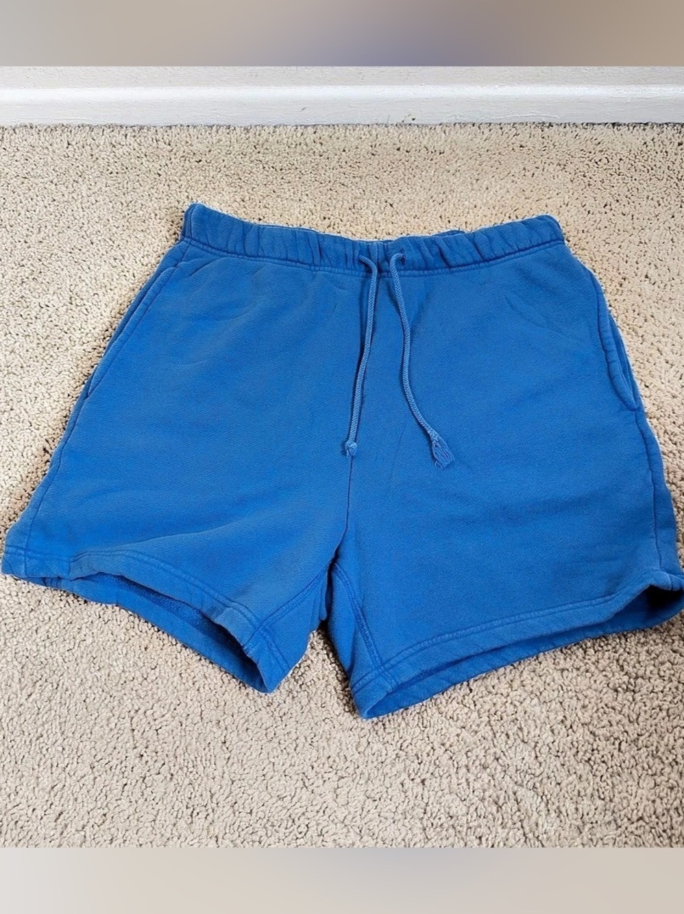 Elwood Core Sweatshort Blue Organic Cotton Shorts Girls Medium (8)